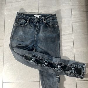 K. Jordan super stretchy bow tie skinnies, Sz 8